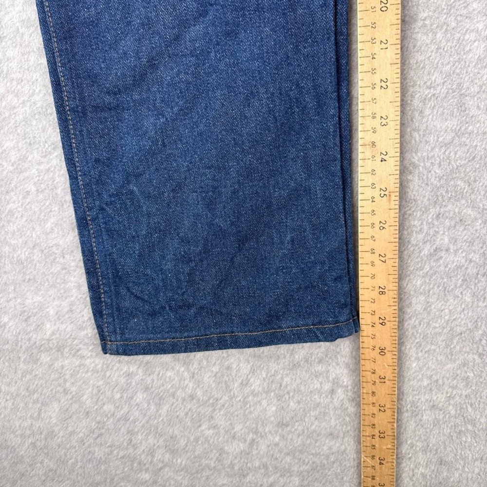 Wrangler Jeans Mens 36X30 Blue Denim Cowboy Cut Original Fit USA Made Vintage - Picture 6 of 14